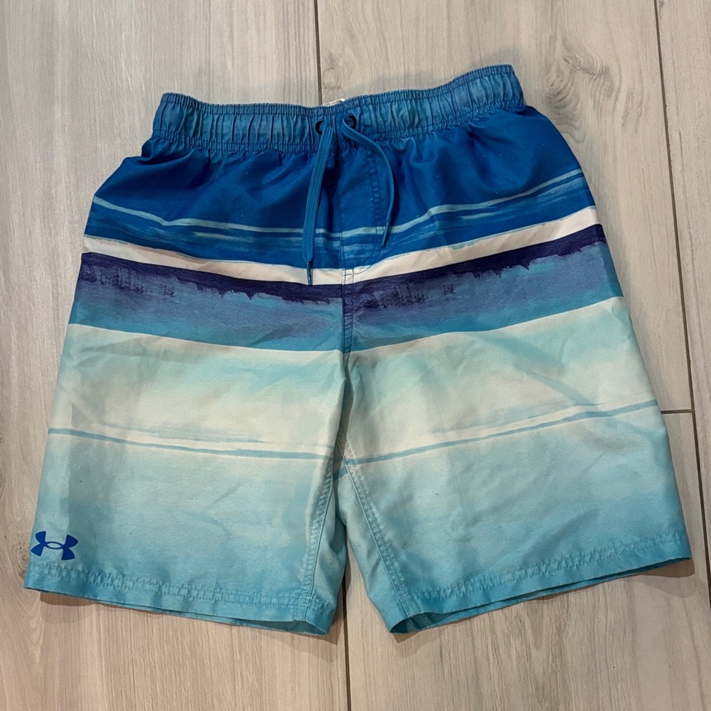 Boy’s Under Armour Ocean Blue Gradient Swim Shorts
